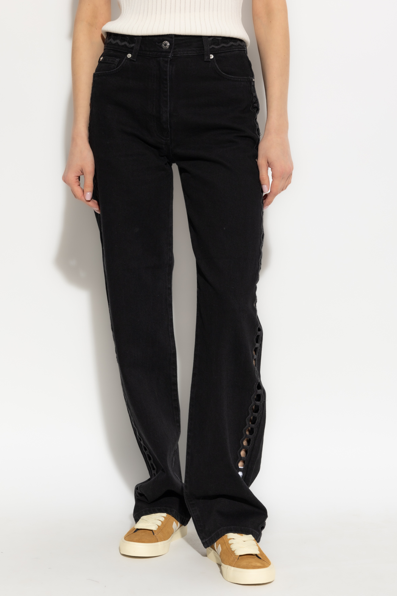 【送料&関税込】IRO Irasi Jeans In Black Cotton Black Jeans Irasi Iro - Vitkac AS